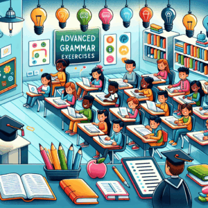 Grammaticaoefeningen voor gevorderden – AI Quiz Theme Image
