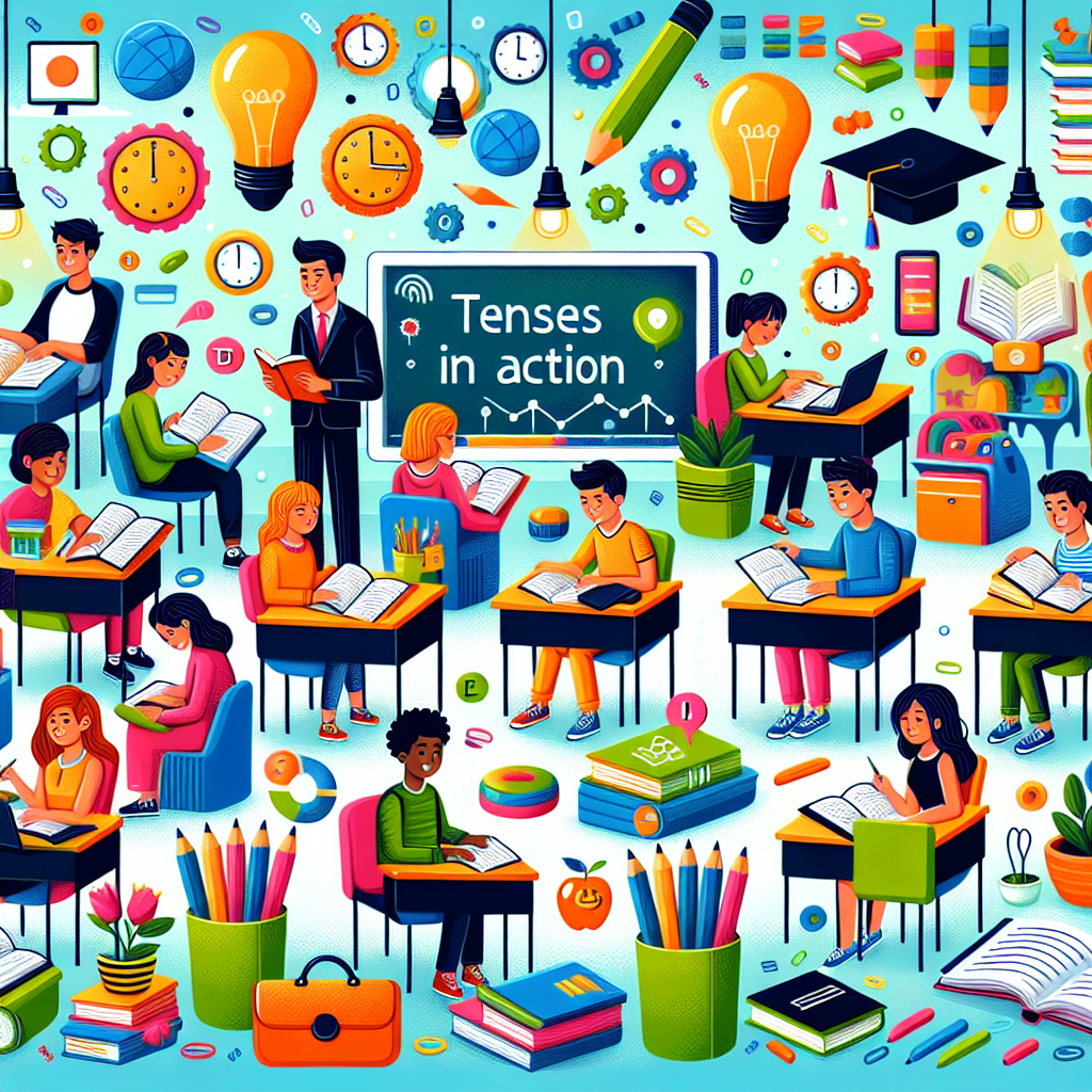 Tenses in Action – Verbformen richtig anwenden – AI Quiz Theme Image